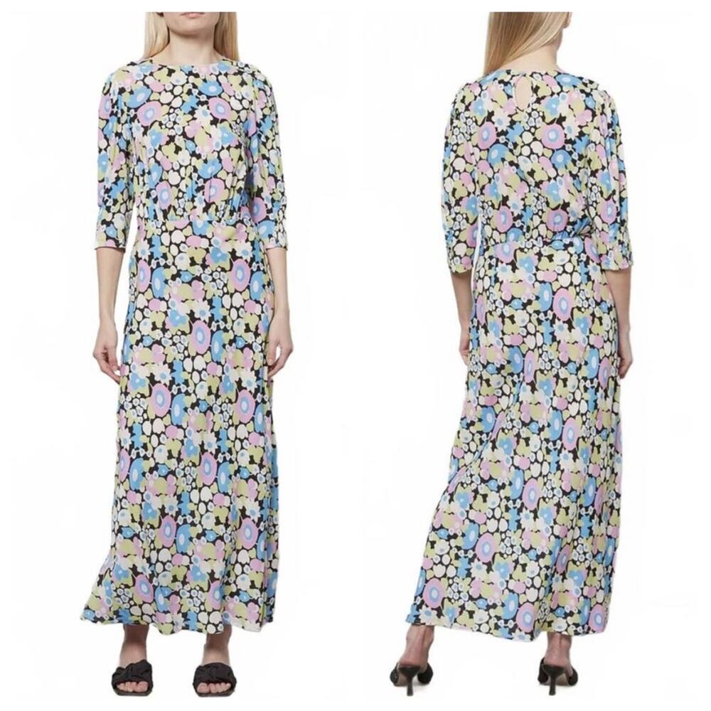 RIXO Lucile Scandi Dress In Onyx Scandi - Size XXS (US 2)